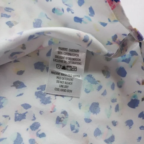 Robert graham Button up Large short sleeve shirt L Colorful animal print cotton - Picture 7 of 11